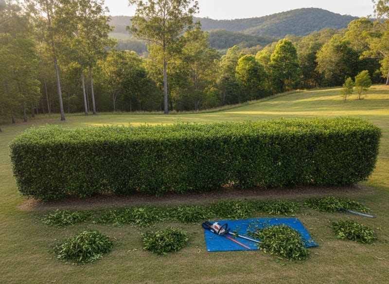 Hedge Trimming performed by Southern Highlands Arborist in the Southern Highlands